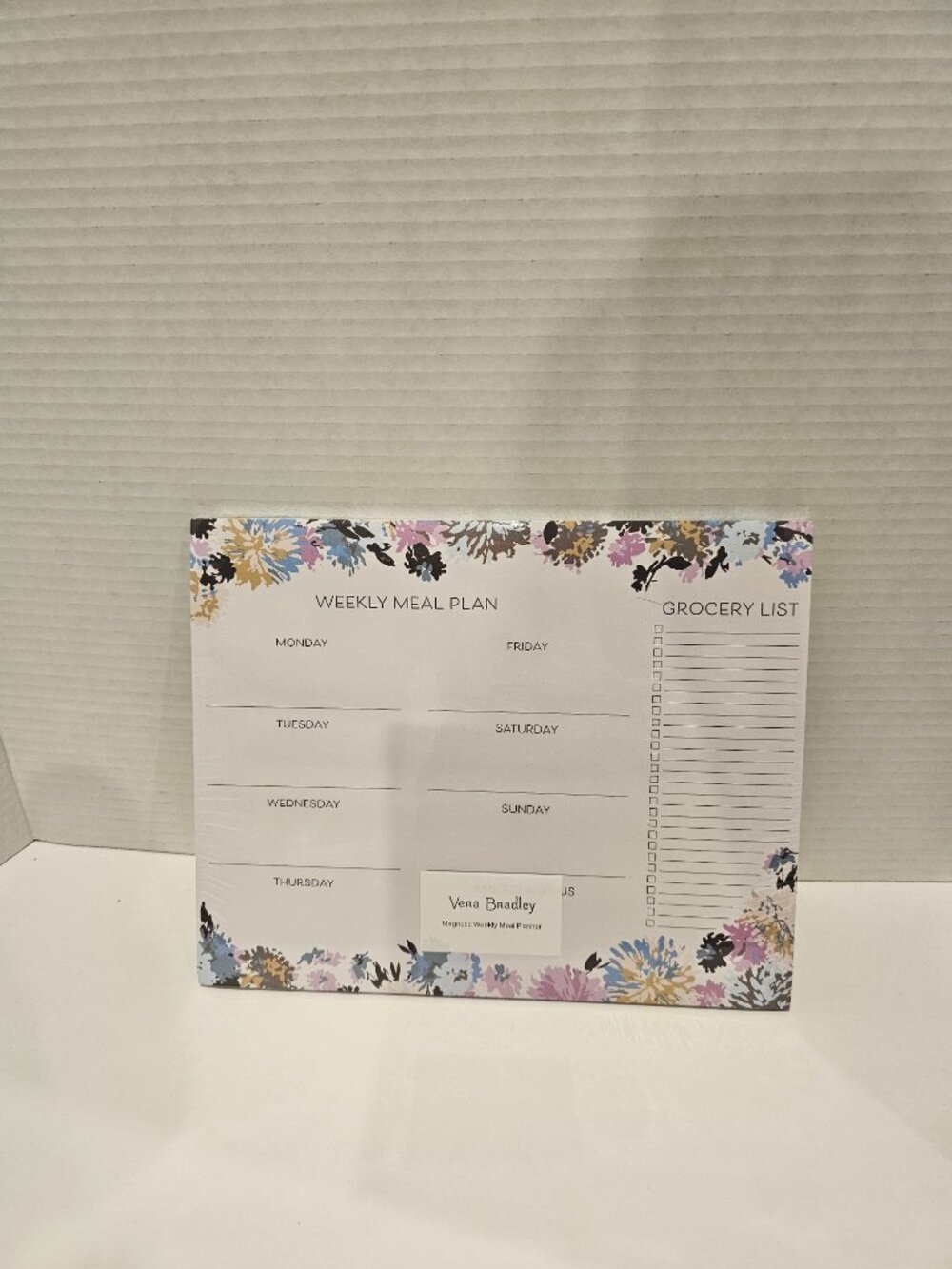 Vera Bradley Magnetic Weekly Meal Planner Chrysanthemum Crush Desk Pad Stationer